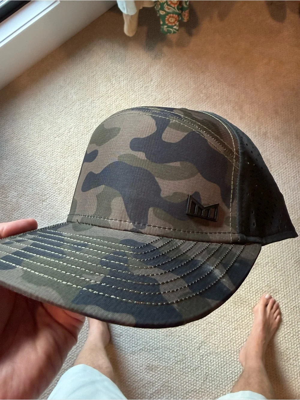 Melin Brand Camo Trucker Hat - Olive & Black - Classic
